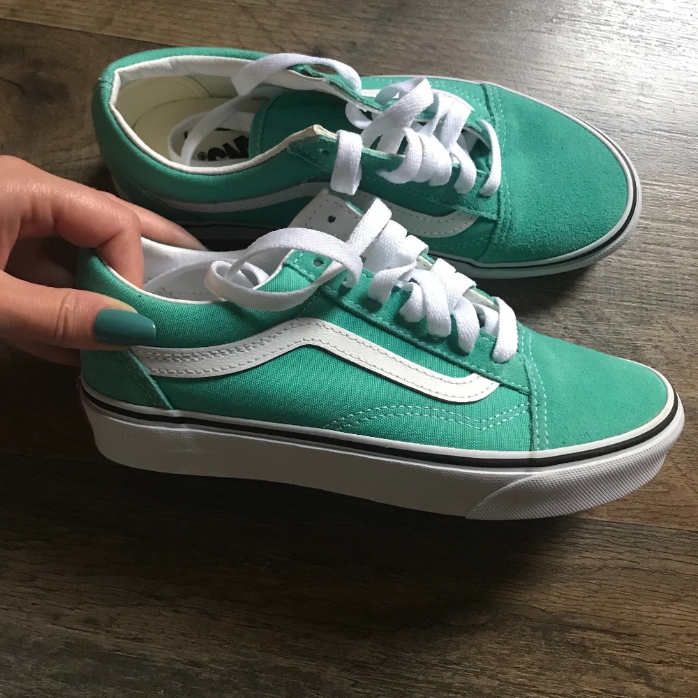 Waterfall/true white old skool Vans